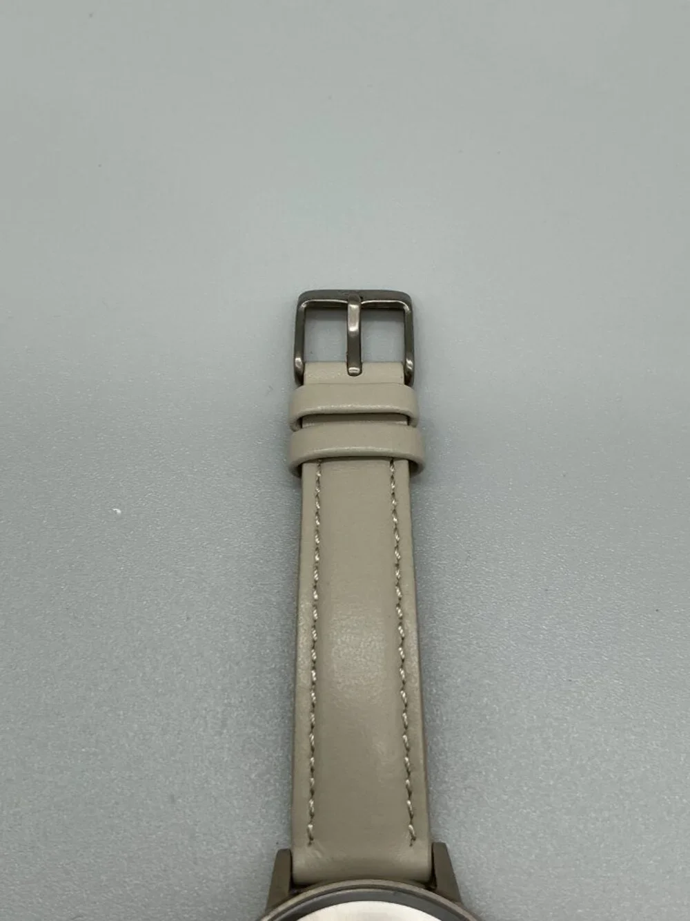 MVMT Nova Lyra Womens Watch 38mm Silver Tone Day Date Leather Band New Battery